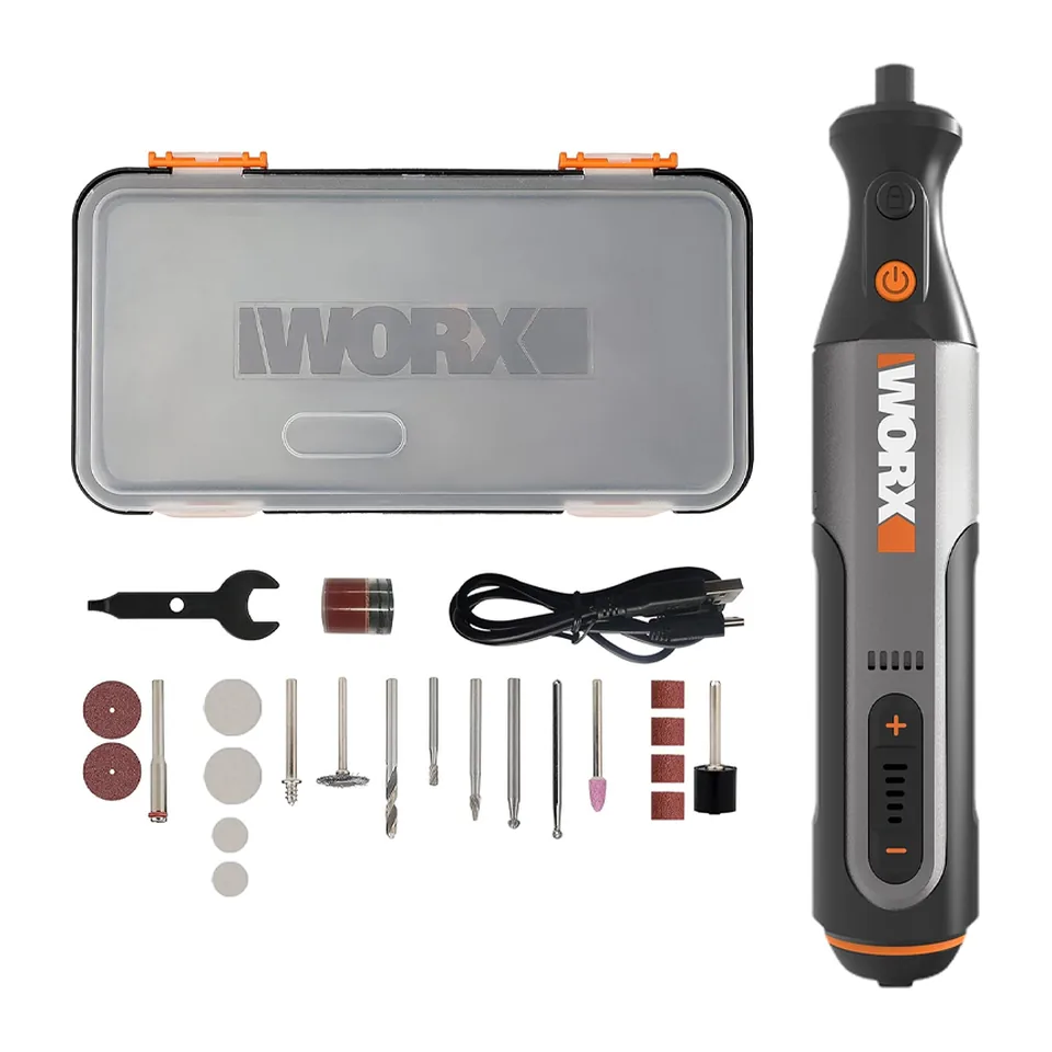 Máy Mài Khuôn Pin (8V, Cổng Sạc Type C, 5 Tốc Độ, 28000r/Phút) Worx WX106