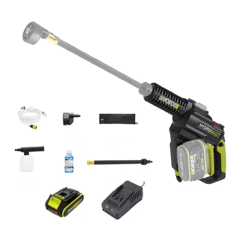 Máy Rửa Xe Áp Lực Cao Dùng Pin 20V (1 Pin 5.0Ah, 1 Sạc 6A) Worx WU630.15.6B