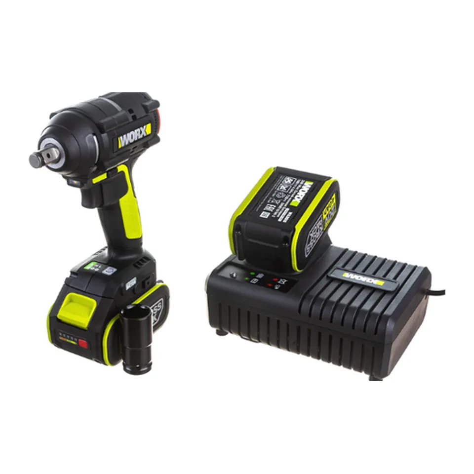 Máy Siết Bu Lông Dùng Pin 20V (1 Pin 5.0Ah, 1 Sạc 2A, Túi Vải) Worx WU279.15.2B