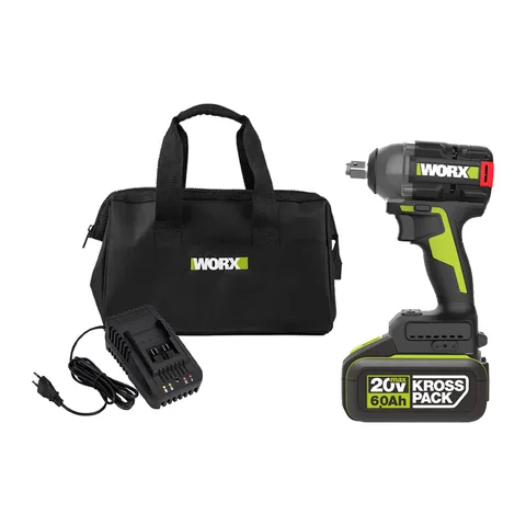 Máy vặn bu lông dùng pin 20V Worx WU289.1 (1 Pin 6.0Ah, 1 Sạc)