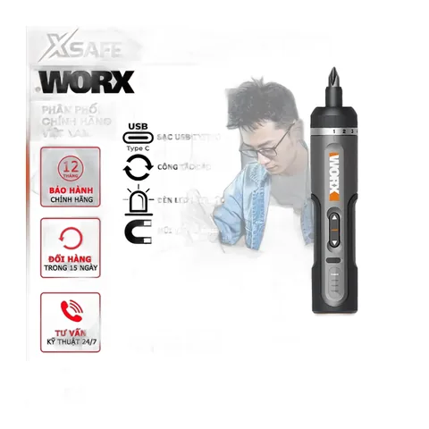Máy Vặn Vít Pin 4V Worx WX242