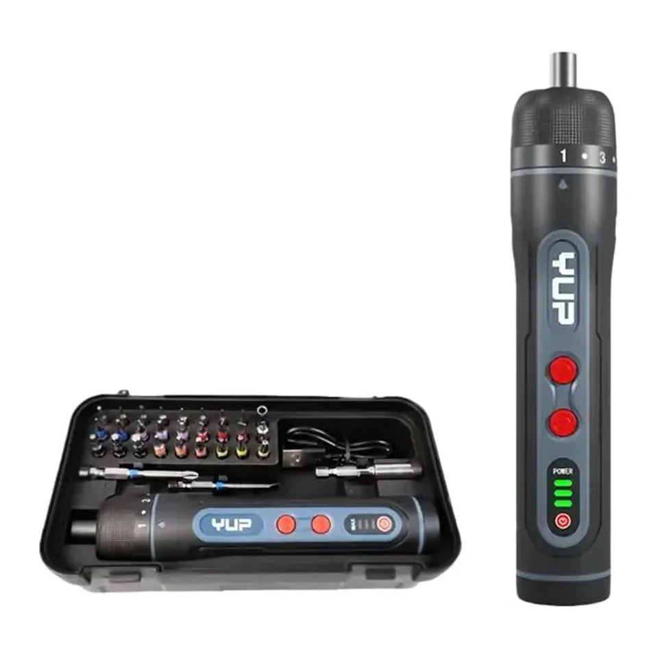 Máy Vặn Vít Điện Mini Yupai 4V Pin 2000mAh Lực Siết 5Nm 8 Cấp Chỉnh Lực Full Bộ - YP04-SD05B