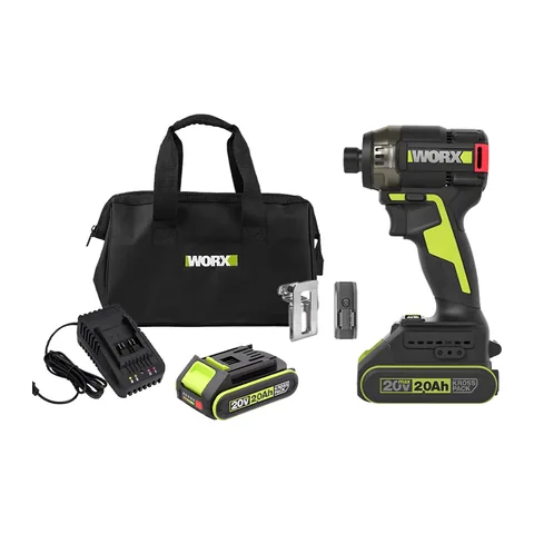 Máy vặn vít thủy lực dùng pin 20V Worx WU298D (2 Pin 2.0Ah, 1 Sạc)