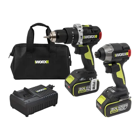 Máy vặn vít WU291D Worx WU935 (2 Pin 4.0Ah, 1 Sạc nhanh)