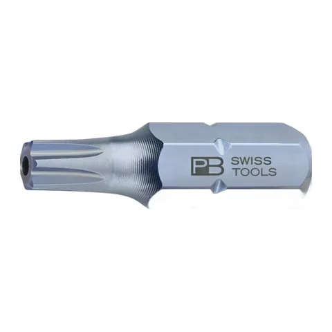 Mũi Bits Hoa Thị Torx T40 Có Lỗ - Chiều Dài 25mm PB Swiss Tools C6.400B/40