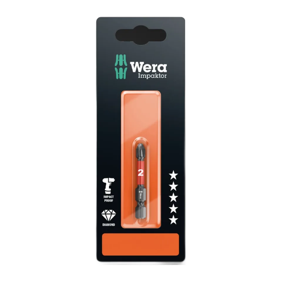 Mũi vít Wera Impaktor 851/4 IMP DC PH 2 x 50mm 05073956001