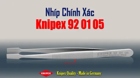 Nhíp Chính Xác Knipex 92 01 05 - Dài 120mm,Thép Không Gỉ Cao Cấp