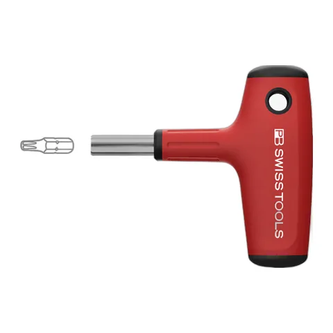 PB Swiss Tools 1254.10-30 Tay Siết Chữ T Có Nam Châm Gắn Mũi Bits 1/4"