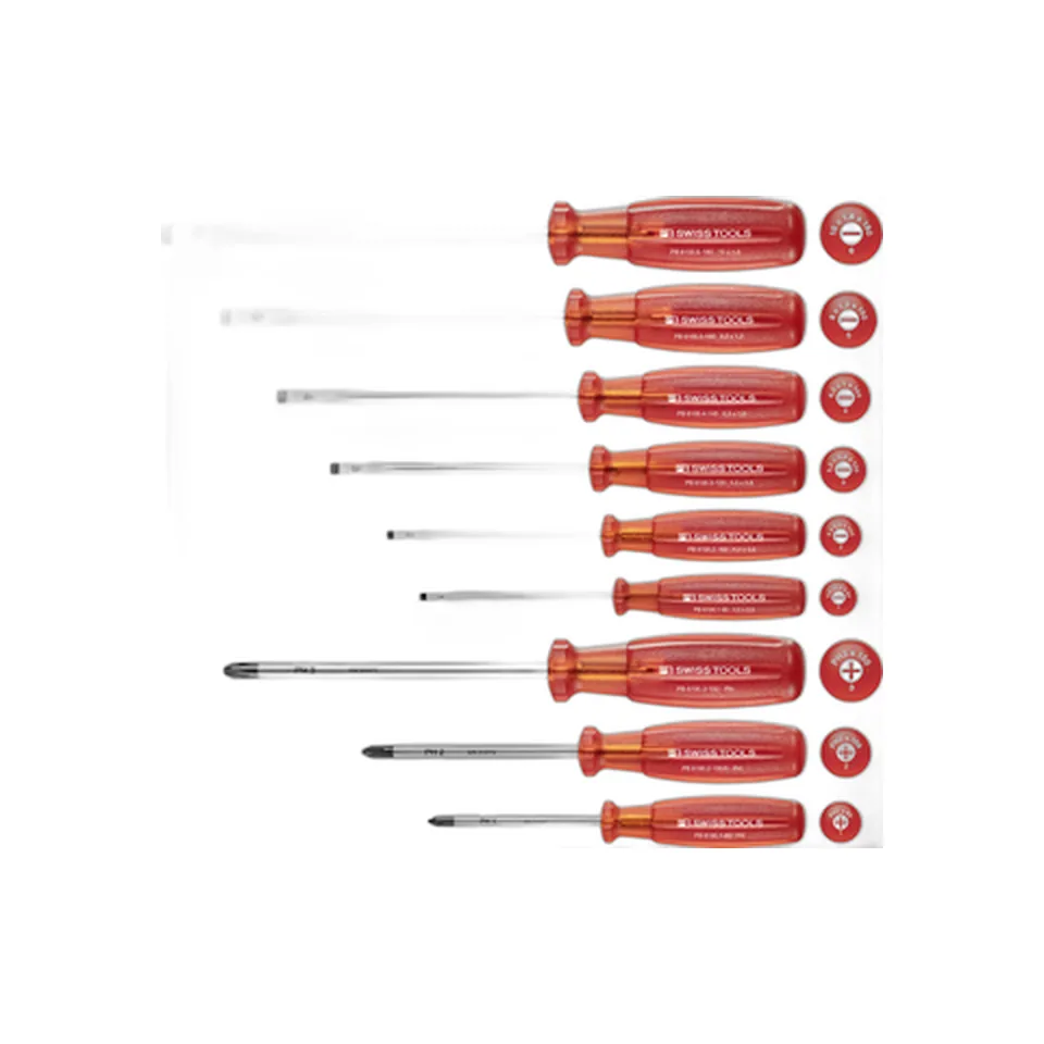 PB Swiss Tools 1465 Bộ Tua Vít 9 Chiếc Cán Cầm MultiCraft