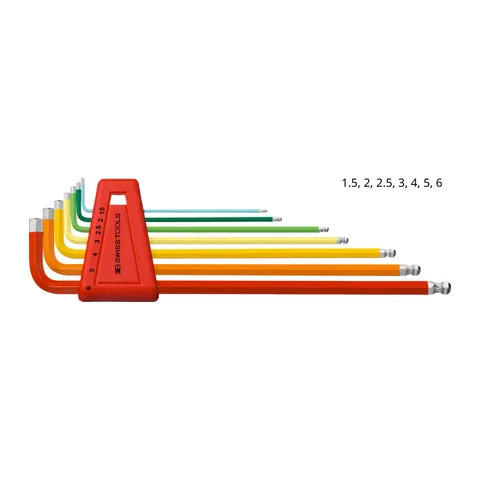 PB Swiss Tools 212.LH-6 RB Bộ Lục Giác Sắc Màu Rainbow