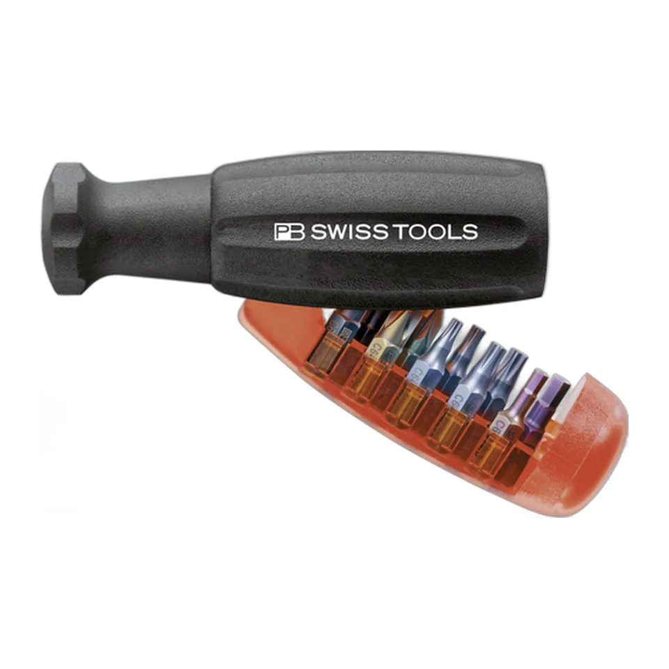 PB Swiss Tools 6510.20 Tay Cầm Gắn Mũi Bit Gồm 10 Mũi Bits