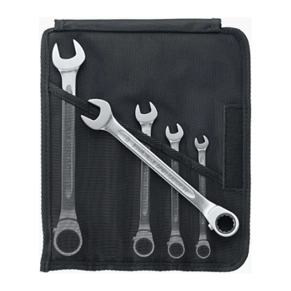 Stahlwille 96411705 Bộ Cờ Lê Tự Động Gồm 5 Chiếc Đầu Cong 15° Có 72 Bánh Răng