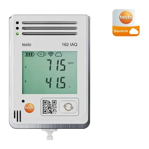 testo 162 IAQ - Máy đo ghi nhiệt độ, độ ẩm, CO2 và áp suất online