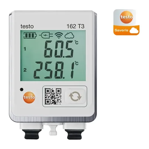 testo 162 T3 - Máy đo ghi dữ liệu online với 2 kết nối đầu dò nhiệt độ TC