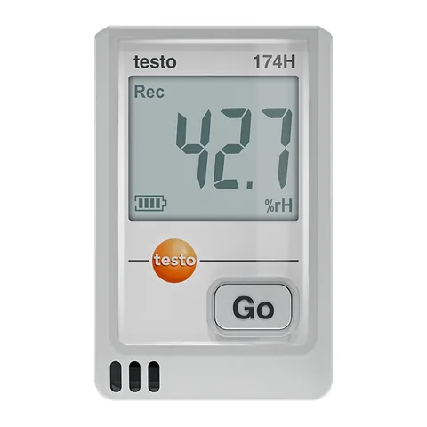 testo 174 H - Nhiệt ẩm kế tự ghi mini với USB-C và phần mềm