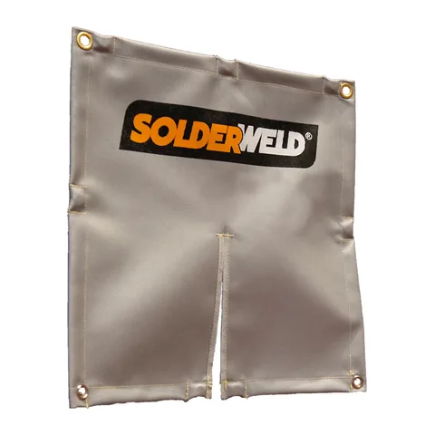 Thảm chắn lửa SolderWeld chịu nhiệt 1000°C kích thước 18" x 18" có nam châm giữ