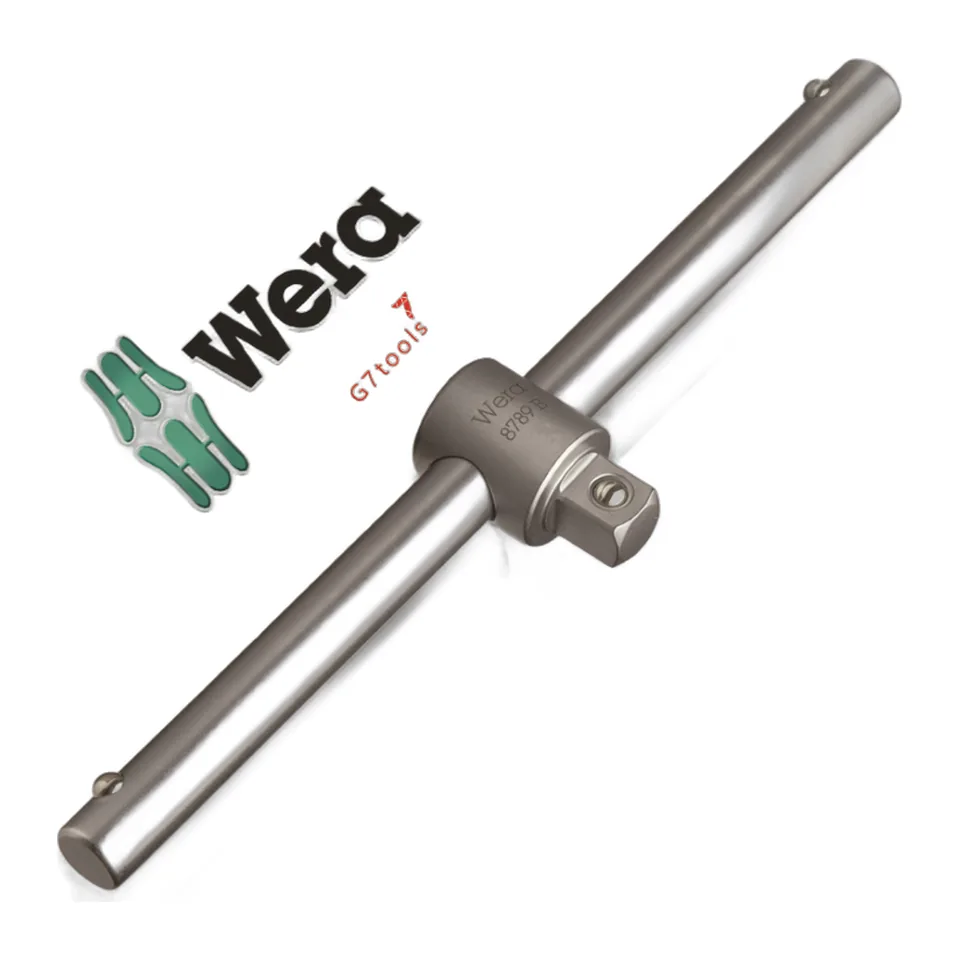 Thanh Trượt Chữ T Gắn Khẩu 1/2" Wera 8789 C Zyklop Dài 250mm 003636