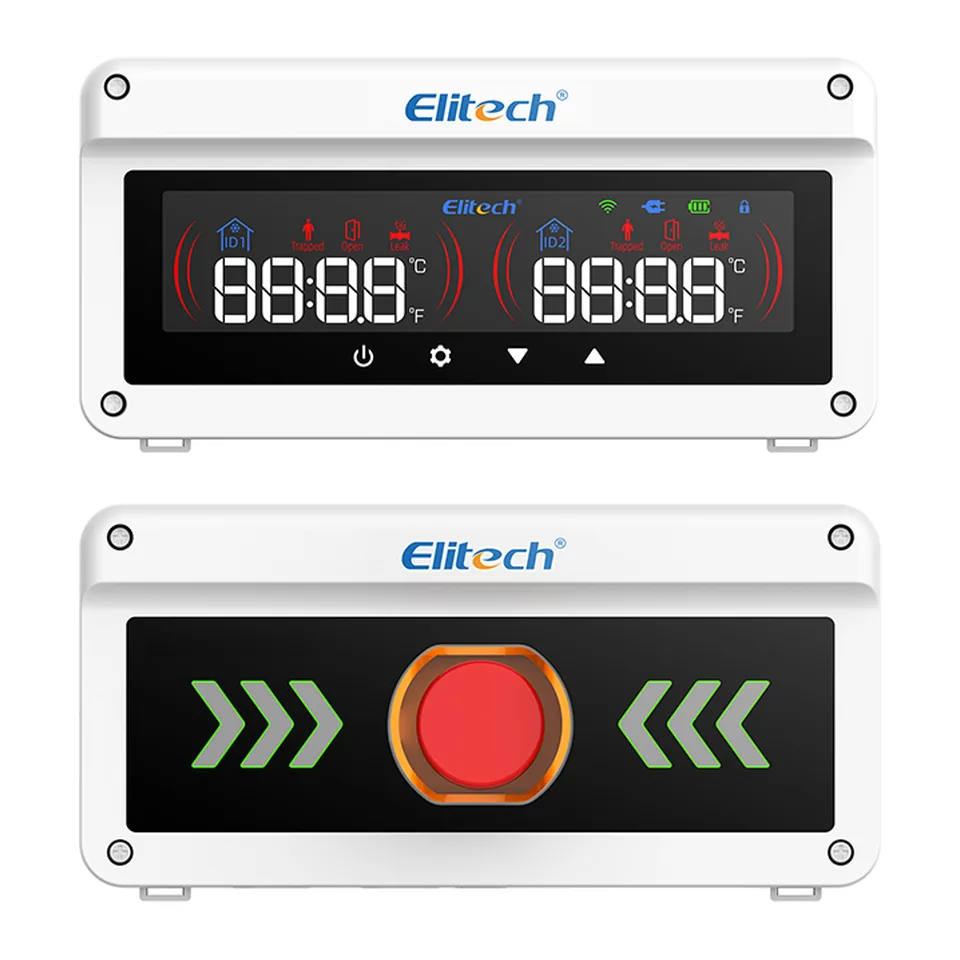 Thiết bị cảnh báo an toàn kho lạnh thông minh Elitech EAB-80, báo động qua app, email, còi, chuẩn EN-378-1