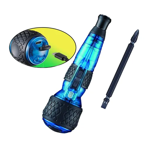 Tua Vít Điện VESSEL 220USB-P1GBL Galaxy Blue – Tay Cầm Ball Grip, 3 Chế Độ Lực, Kèm 1 Mũi Bit 2 Đầu