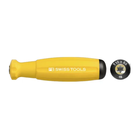 Tua Vít Hoa Thị Torx 15 Màu Vàng Kích Thước 80/175mm PB Swiss Tools 8400.15-80 YE
