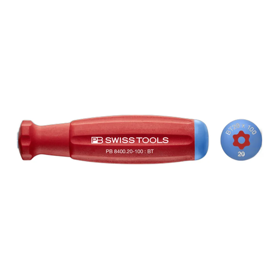 Tua Vít Hoa Thị Torx Có Lỗ T15 Tay Cầm Đỏ PB Swiss Tools 8400.B 15-80