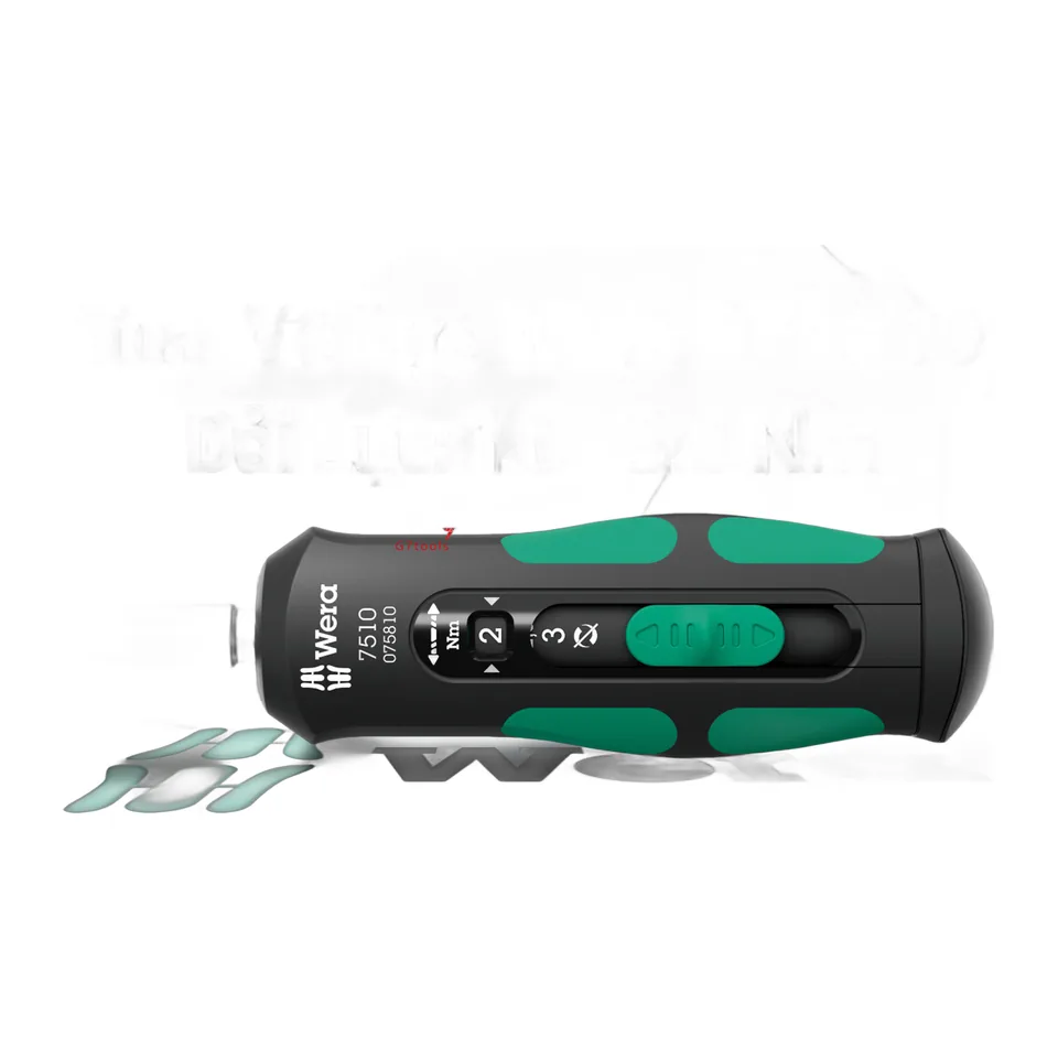 Tua vít lực 1/4" Wera 7510 Kraftform Safe-Torque Speed 1–3 Nm 075810