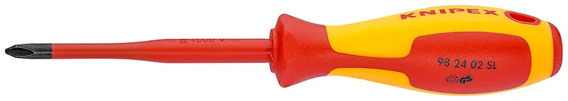 Tua Vít Mũi Slim Knipex 98 24 01 SL Size PH1 Cách Điện 1000 Volt