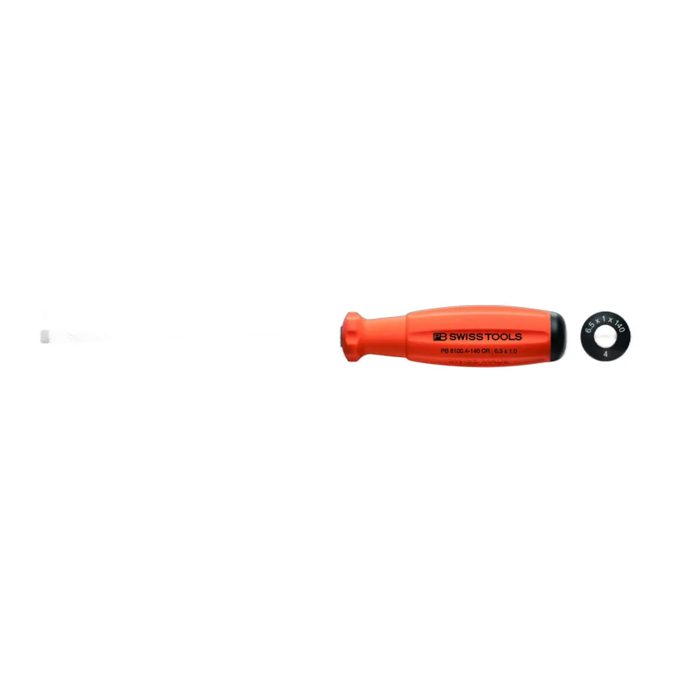 Tua Vít SwissGrip Mũi Dẹp 6.5mm Dài 245mm PB 8100.4-140 OR_Màu Cam