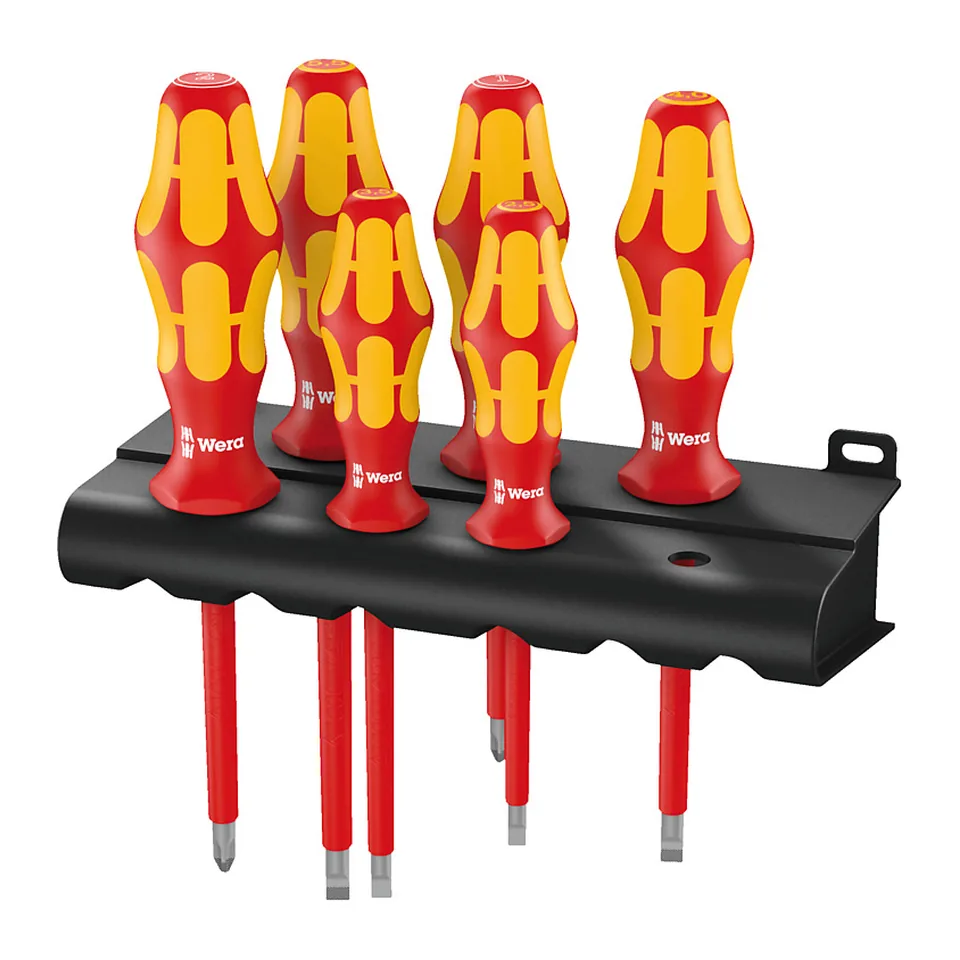 Wera 160 i/6 006145 - Bộ Tua Vít Cách Điện Kraftform Kompakt 6 Chiếc