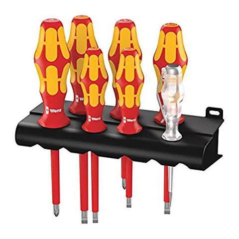 Wera 160 i/7 006147 - Bộ Tua Vít Cách Điện Kraftform Kompakt Mũi Khắc Lazer