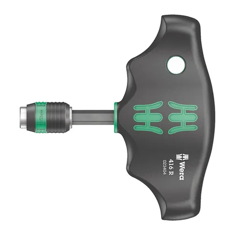 Wera 416 R - Thanh Chữ T Đầu Rapidator Gắn Mũi Bits 023404