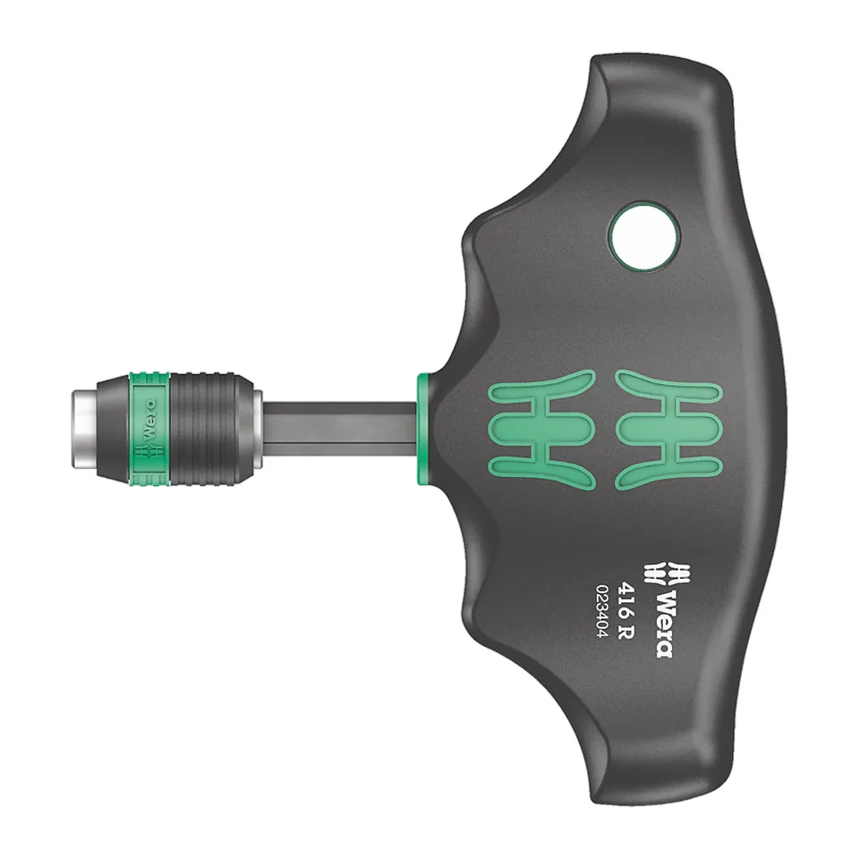 Wera 416 R - Thanh Chữ T Đầu Rapidator Gắn Mũi Bits 023404