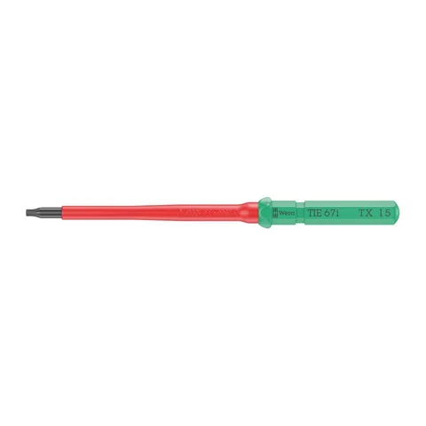 Wera Mũi Vít Hoa Thị T15 Cách Điện VDE 67i Thay Đổi - Mã Sản Phẩm 006535