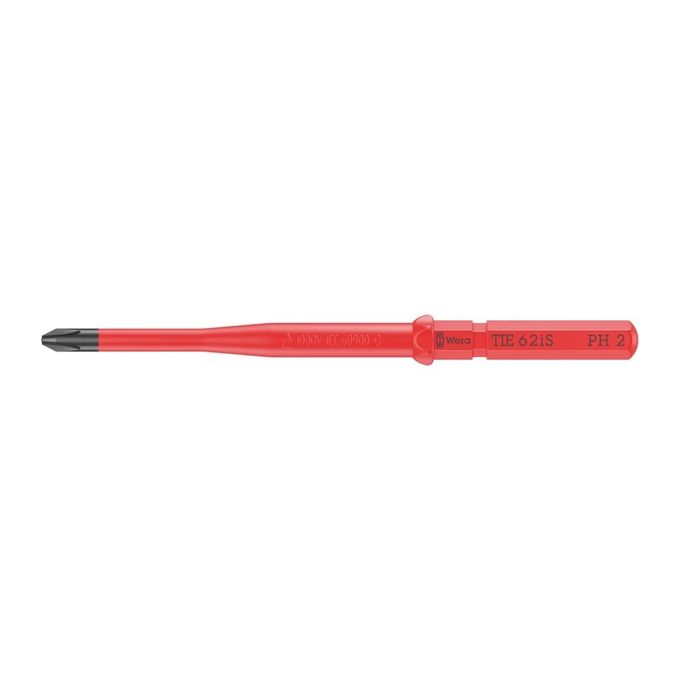 Wera Mũi Vít Slim Bốn Cạnh PH2 Cách Điện VDE 62 iS Thay Đổi - Mã Sản Phẩm 006513