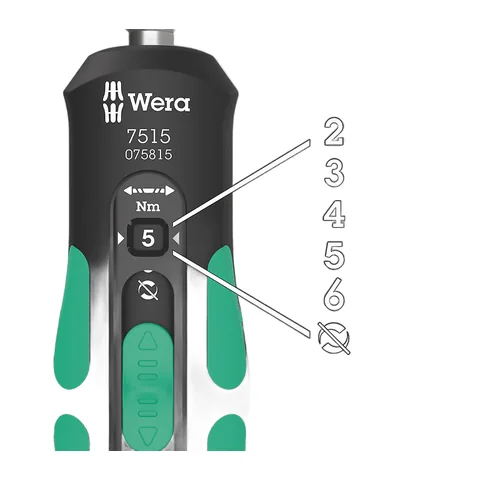 Wera Tua Vít Lực 7515 Safe-Torque Chỉnh Nhanh 2-6 Nm - Mã SKU 075815