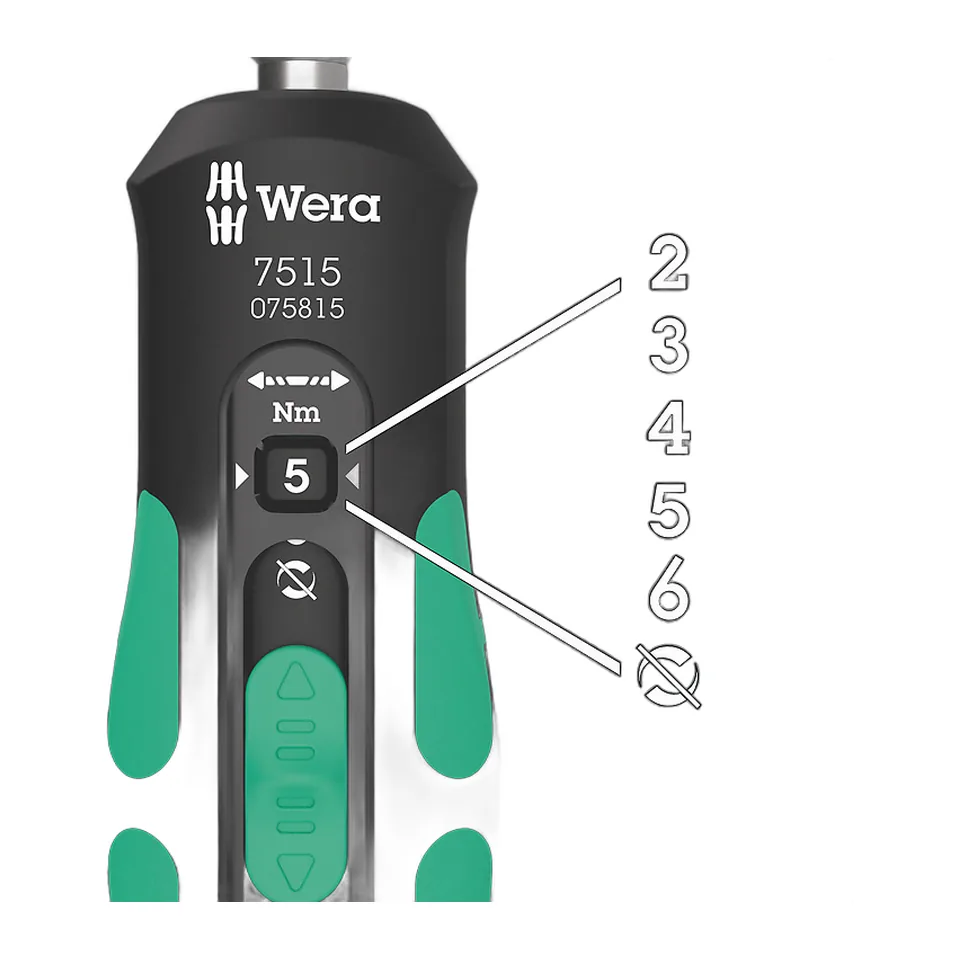 Wera Tua Vít Lực 7515 Safe-Torque Chỉnh Nhanh 2-6 Nm - Mã SKU 075815
