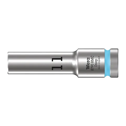 Wera Zyklop 8790 HMC Deep Khẩu 1/2" Size 11mm Mã Sản Phẩm 004551