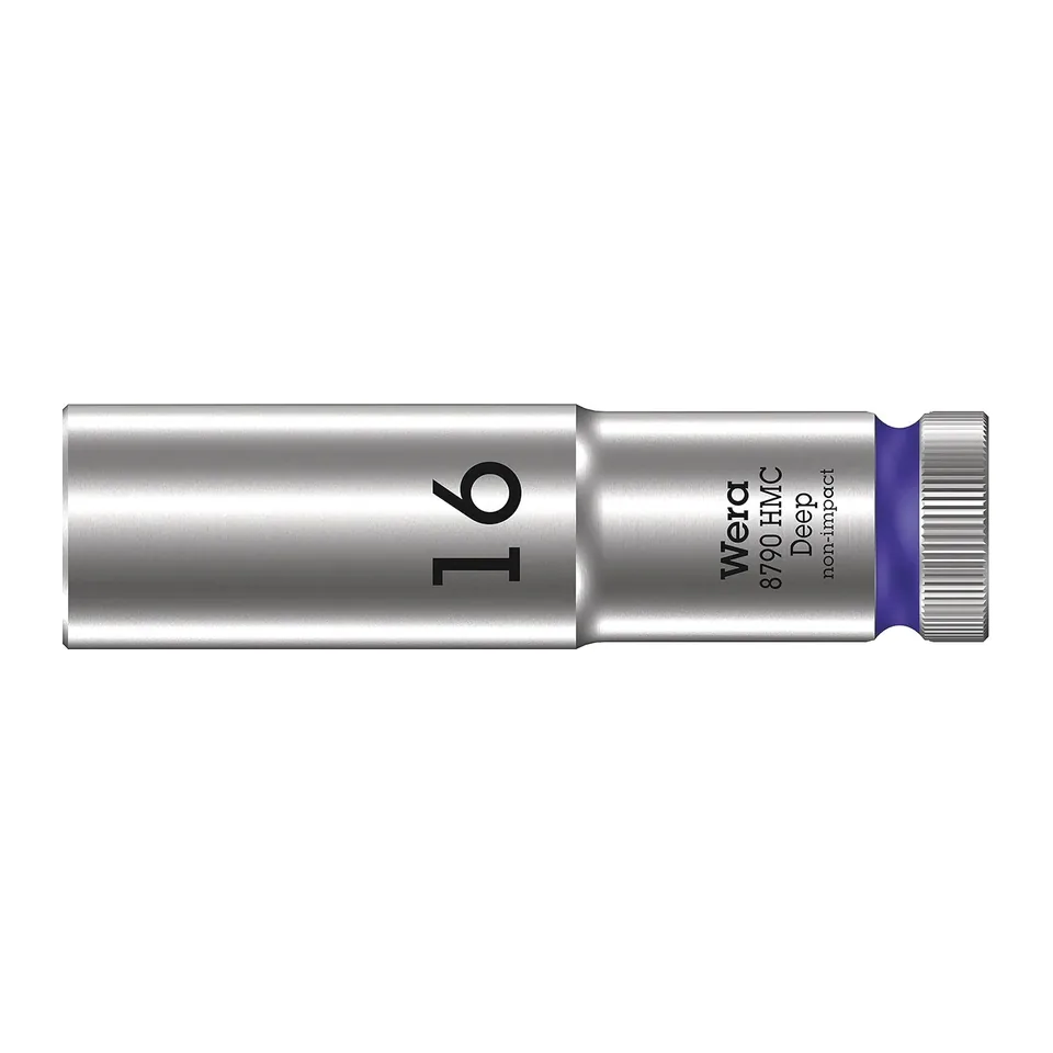 Wera Zyklop 8790 HMC Deep Khẩu 1/2" Size 16mm Mã Sản Phẩm 004556