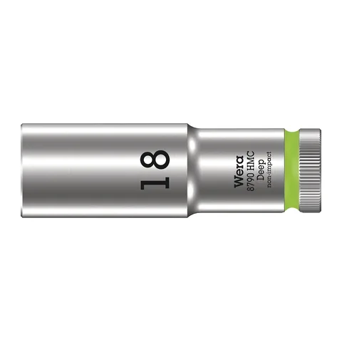 Wera Zyklop 8790 HMC Deep Khẩu 1/2" Size 18mm Mã Sản Phẩm 004558