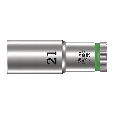 Wera Zyklop 8790 HMC Deep Khẩu 1/2" Size 21mm Mã Sản Phẩm 004561