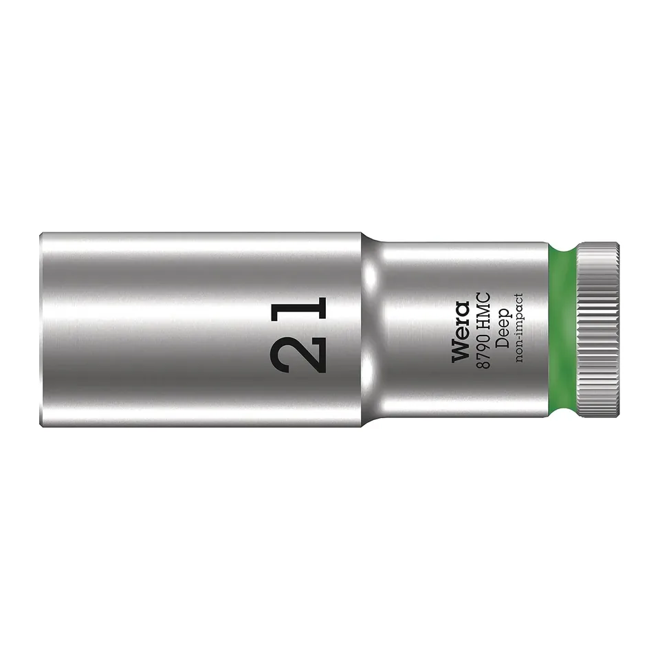Wera Zyklop 8790 HMC Deep Khẩu 1/2" Size 21mm Mã Sản Phẩm 004561