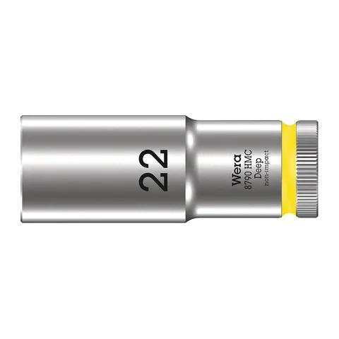 Wera Zyklop 8790 HMC Deep Khẩu 1/2" Size 22mm Mã Sản Phẩm 004562